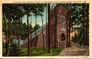 New York Utica Sarah Hill Wiley Memorial Chapel At Camp Round Lake Of Masonic...