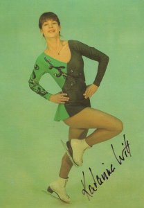 Katarina Witt German Figure Skating Champion Hand Signed Photo