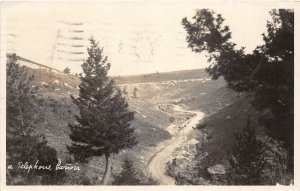 G75/ Telephone Canon Wyoming Postcard RPPC 1924 near Laramie