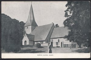 Sussex Postcard - Berwick Church   J88