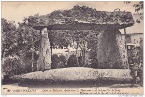 Dolmen Classed In The Historical Monuments, Saint-Nazaire (Loire Atlantique),...