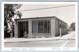 1950's RPPC BENICIA CALIFORNIA U. S. POST OFFICE BUILDING
