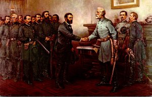 History Surrender Of Robert E Lee 9 April 1865 Peace In Union Pai...