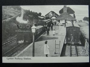 Devon LYNTON STATION (3) Lynton & Barnstaple Railway - Old Reproduction Postcard