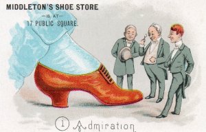 11298 Tradecard Middleton's Shoe Store, at the Public Square