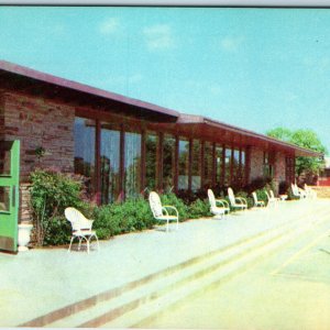 1956 Ardmore, OK Lake Murrah Lodge Mid-Century Modern Chrome PC Teich Okla. A221