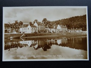 Scotland Inveraray LOCH FYNE Front Street from the Pier c1950s RP Postcard