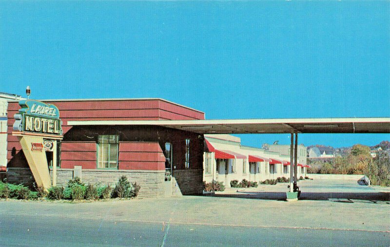 Somerset PA Laurel Motel on Route 219 Postcard