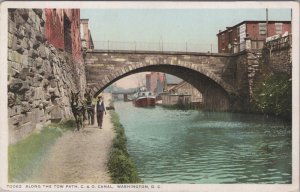 America Postcard - Washington D.C, Along The Tow Path C & O Canal  XT287
