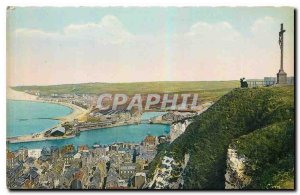 Old Postcard Le Treport Seine Inf General View Seas