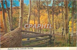 Modern Postcard Autumn in the Colorado Rockies