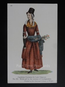 Wales: Cambrian Costumes Welsh Girl in Costume of Cardigan No.Xl - Lady Llanover