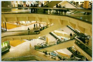 Postcard - Multi-story view of the interior of Water Tower Place - Chicago, IL