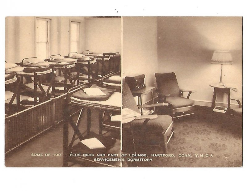 Servicemen's Dormitory 100 beds and Lounge Y M C A  New Haven Connecticut