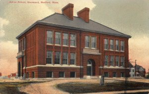 Medford MA James School, Glenwood, Postcard