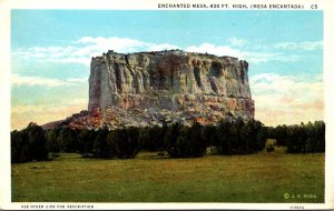 New Mexico Enchanted Mesa Curteich