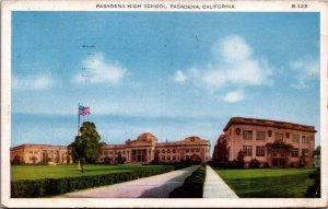 USA Pasadena High School Pasadena California Vintage Postcard 09.93