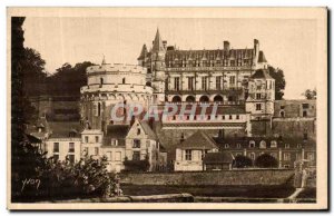 Old Postcard Amboise Chateaux De La Loire Chateau