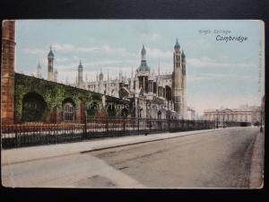 Cambridge: Kings College c1904 Postmark KEIGHLEY DUPLEX (304) The Wrench Series