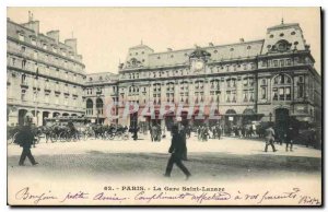 Old Postcard The Paris Saint Lazare