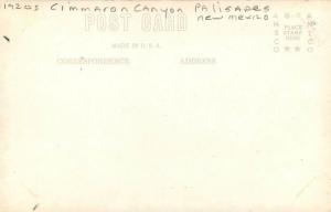 1920s Cimmaron Canyon Palisades New Mexico RPPC real photo postcard 8597