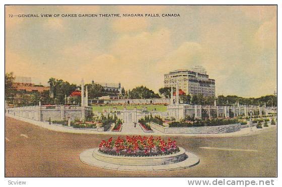 General View Of Oakes Garden Theatre, Niagara Falls, Ontario, Canada, 1930-1940s