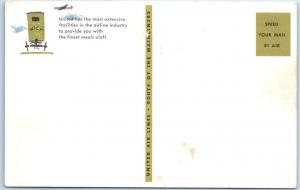 UNITED AIR LINES Airlines   BREAKFAST MENU  Milkman w/ Milk Wagon Postcard