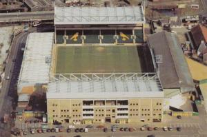 Norwich City Football Club Spectacular 1980s Aerial Birds Eye Postcard