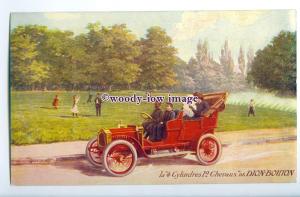 su3365 - Dion-Bouton French Car Advert / A Drive through the Park - postcard