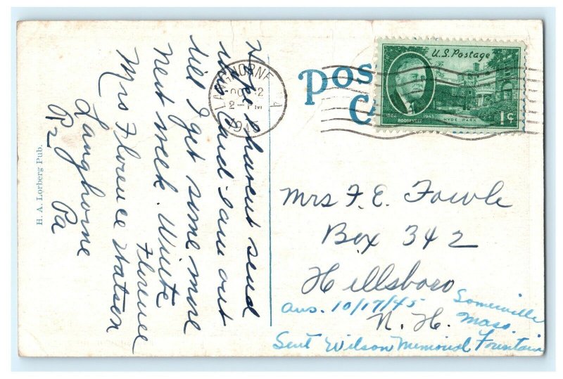 The Washington School Portsmouth OH Ohio Postcard (BG9)