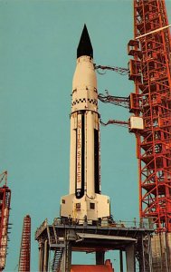 Nassau Saturn undergoes prelaunch check out Florida, USA Space Unused 