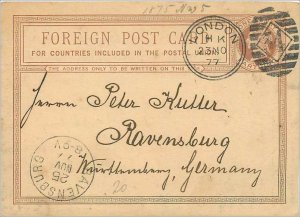 Entier Postal Stationery Postal Great Britain Great Britain 1877 London to Ra...