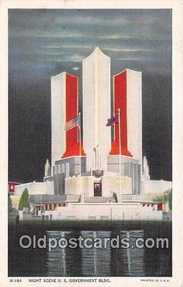 US Government Building Chicago 1934 International Exposition Political Unused 