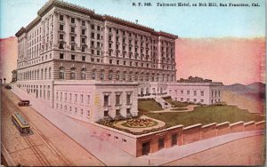 Fairmont Hotel Nob Hill San Francisco California CA UNP Unused DB Postcard L10