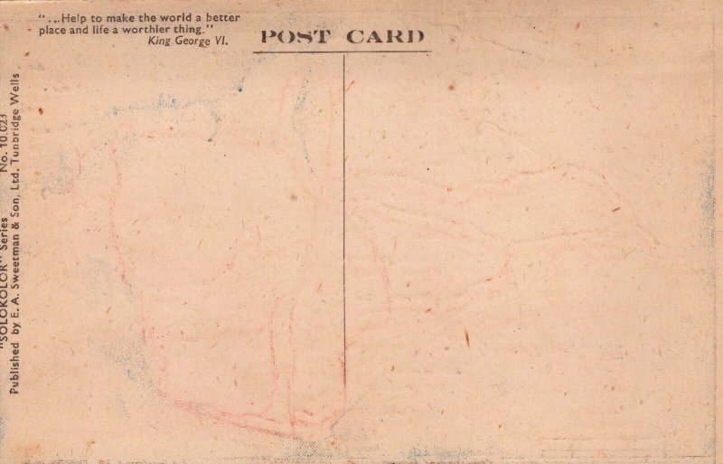 UK Isle of Wight Map Vintage Postcard 03.92