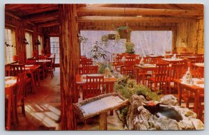 Interior~Big Sur California~River Inn~Garden Dining Room~Wishing Well~1950s PC