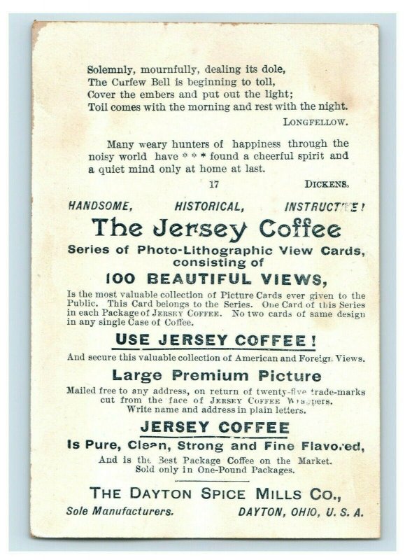 1880's Jersey Coffee Niagara Falls Sydney Lot Of 3 Jersey Coffee Trade Card P76