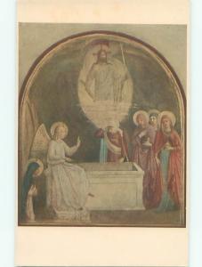 foreign Old Religious Postcard ANGELS AND JESUS AC2479