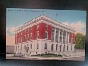 Postcard Early View of  U.S. Post Office, Washington ,NC.    Z5