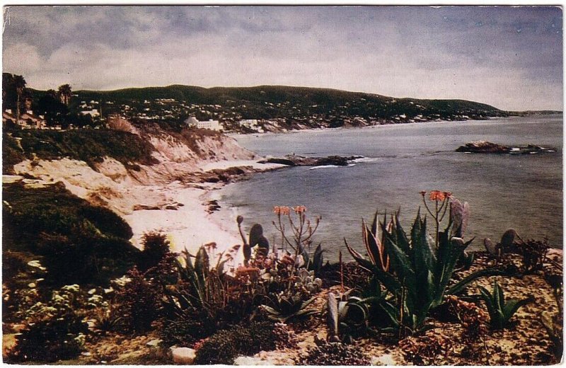 Laguna Beach California, Vintage Chrome Postcard