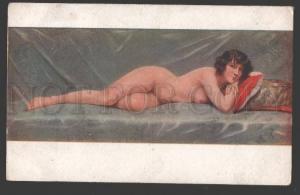 3107562 Idleness NUDE Woman on PILLOW by BECAGLI Vintage SALON