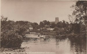 Norfolk Postcard - Belaugh Village and Church on a Wroxham Backwater RS22535