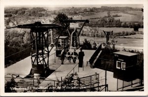 Netherlands Valkenburg Kabelbaan naar de Wilhelminatoren Vintage RPPC C013