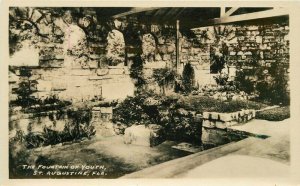C-1910 Fountain of Youth St Augustine Florida RPPC Photo Postcard 20-11