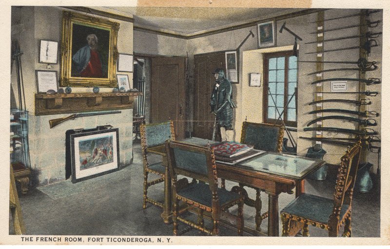 US    PC4907 THE FRENCH ROOM, FORT TICONDEROGA, NY
