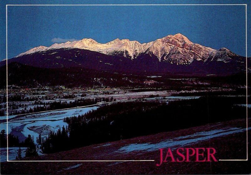 Canada Jasper National Park Jasper Townsite Panoramic View