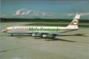 Aviation Postcard - Boeing 707-324C Libyan Arab Airlines Cargo Aeroplane RR14144 