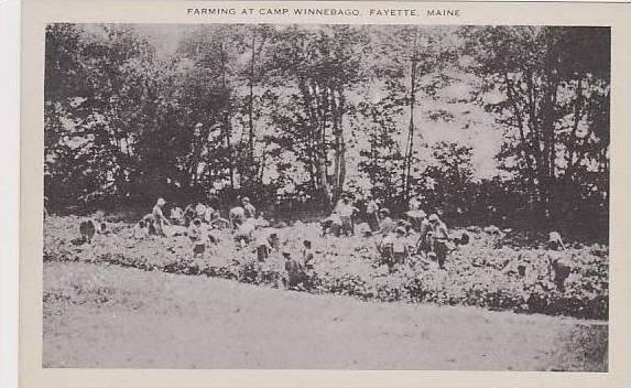 Maine Fayette Outdoor Supper Field At Camp Winnebago Artvue