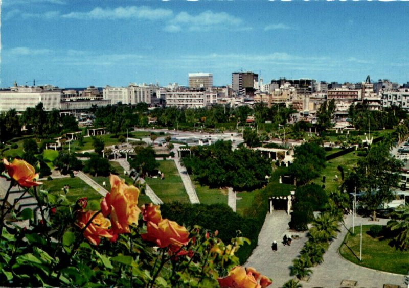 Kuwait, Kuwait City مدينة الكويت, Municipality Gardens (1975) Postcard