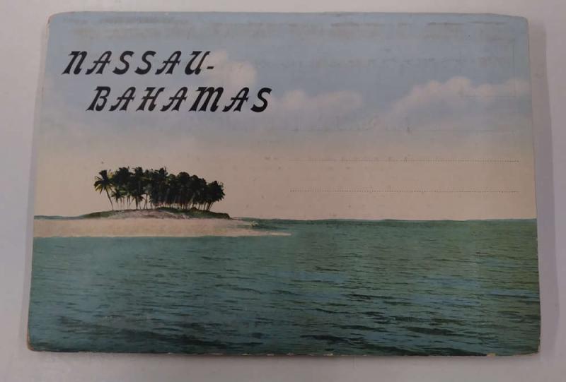 Nassau Bahamas Hotels Street Scenes Etc Vintage Postcard Folder J74219